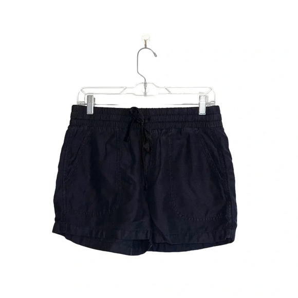 Maurices Black High Rise Drawstring Waist Pull-on Fabric Shorts Small Women’s - Picture 1 of 12